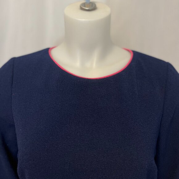 Belle Badgley Mischka Midi Dress Size US 8 Dark Blue (A07) - Picture 3 of 8